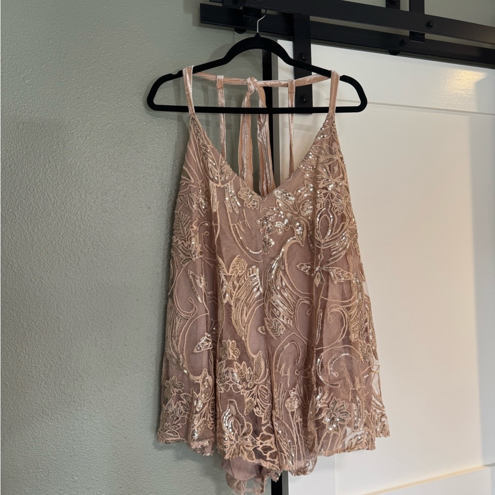 Free people halter romper